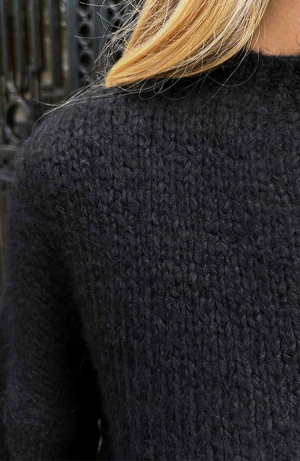 Oversized Knitted Trui Carli Zwart – truien — foto 4
