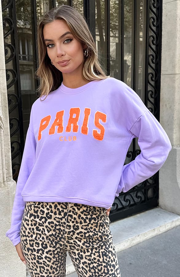 Paris Club Sweater Lila – truien — foto 5