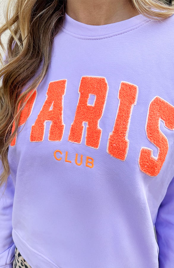 Paris Club Sweater Lila – truien — foto 4