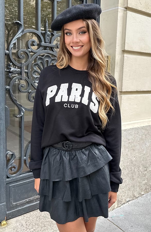 Paris Club Sweater Zwart – truien — foto 3