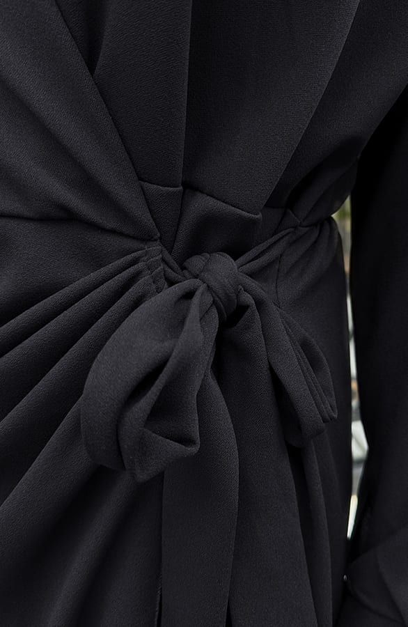 Scuba Wrap Dress Zwart – alle jurkjes — foto 7