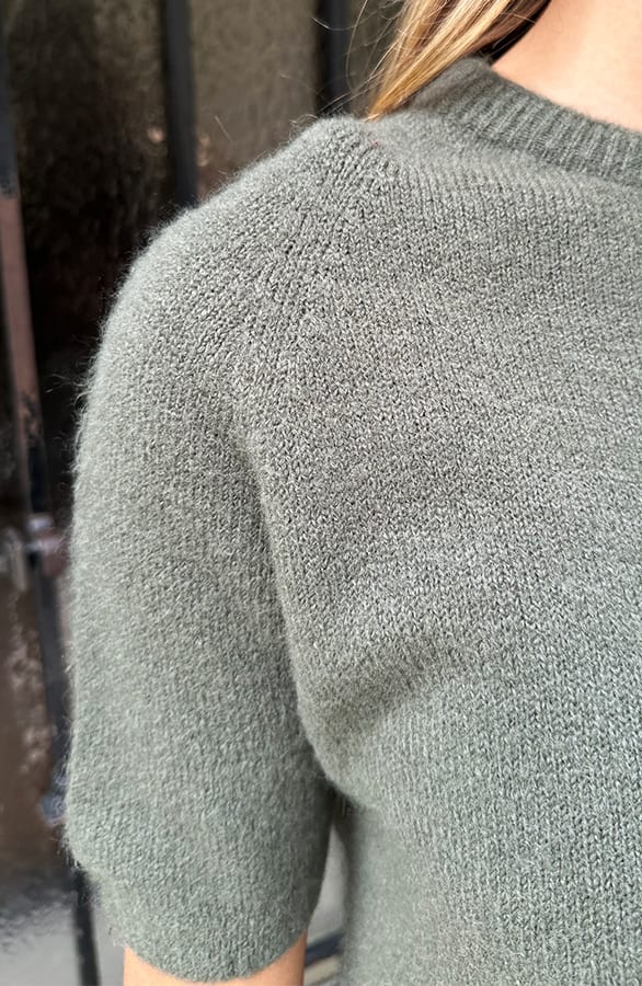 Soft Sweater Korte Mouw Evi Army – truien — foto 8