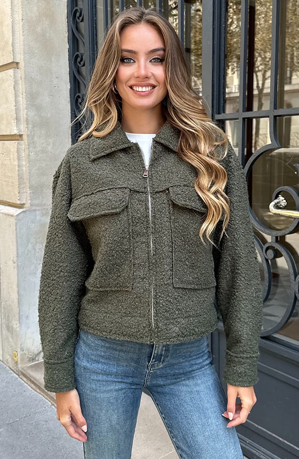 Teddy Bomber Jacket Met Rits Eden Army – jassen — foto 8