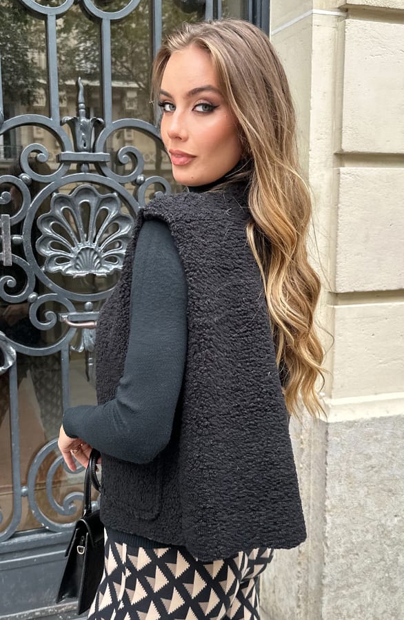 Teddy Gilet Tara Zwart – shoparchief — foto 3
