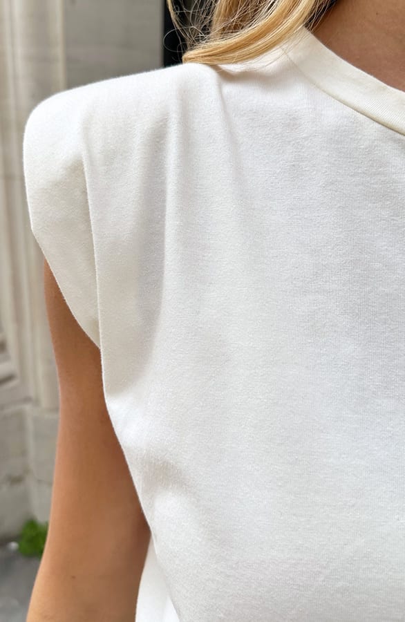 Top Schoudervulling Jade Wit – shirts & tops — foto 4