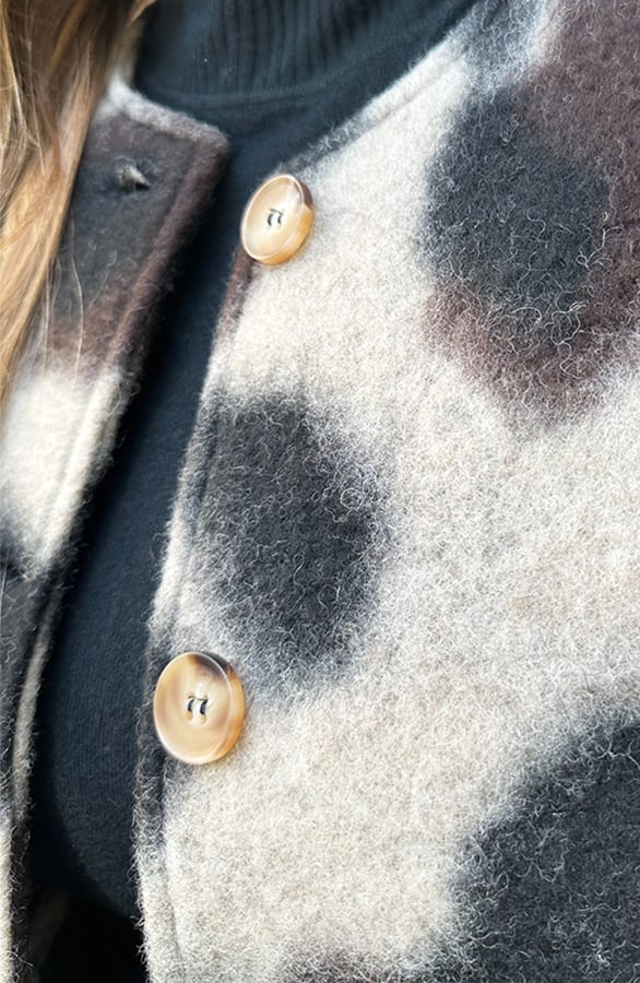 Woven Jacket Leopard Print Choco – jassen — foto 8