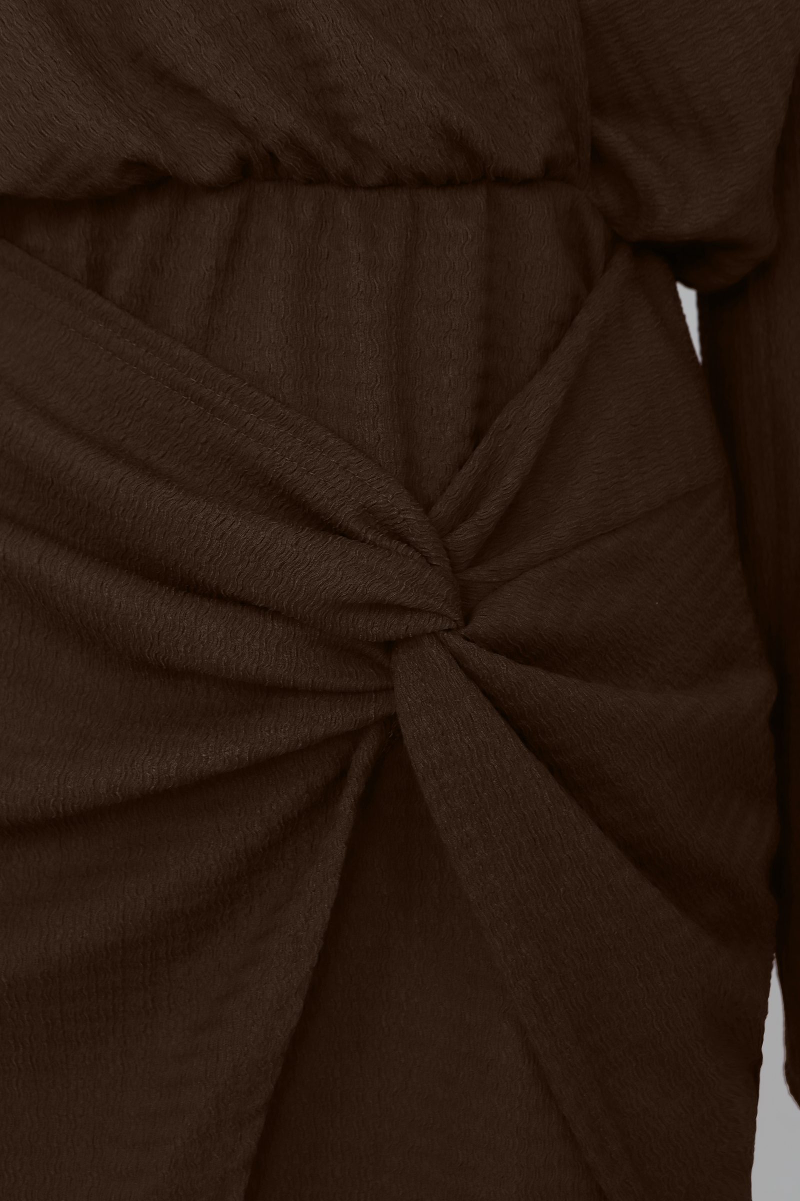 Gedrapeerde Stretch Jurk Choco – alle jurkjes — foto 5