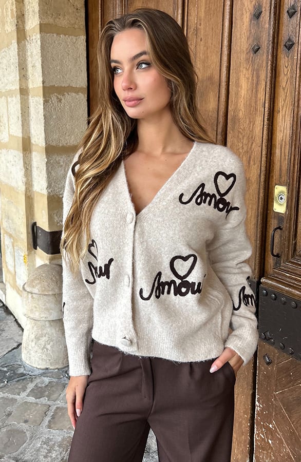 Amour Cardigan Beige – shoparchief — foto 2