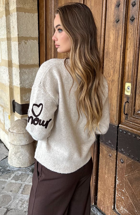 Amour Cardigan Beige – shoparchief — foto 3