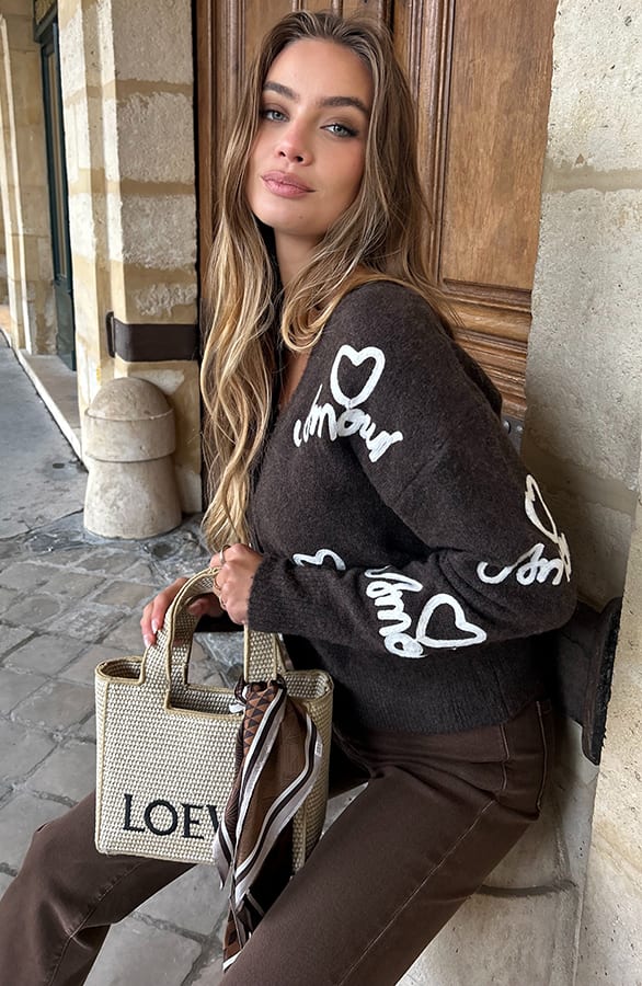 Amour Cardigan Choco – shoparchief
