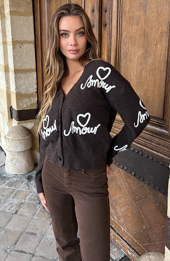 Amour Cardigan Choco – shoparchief — foto 2