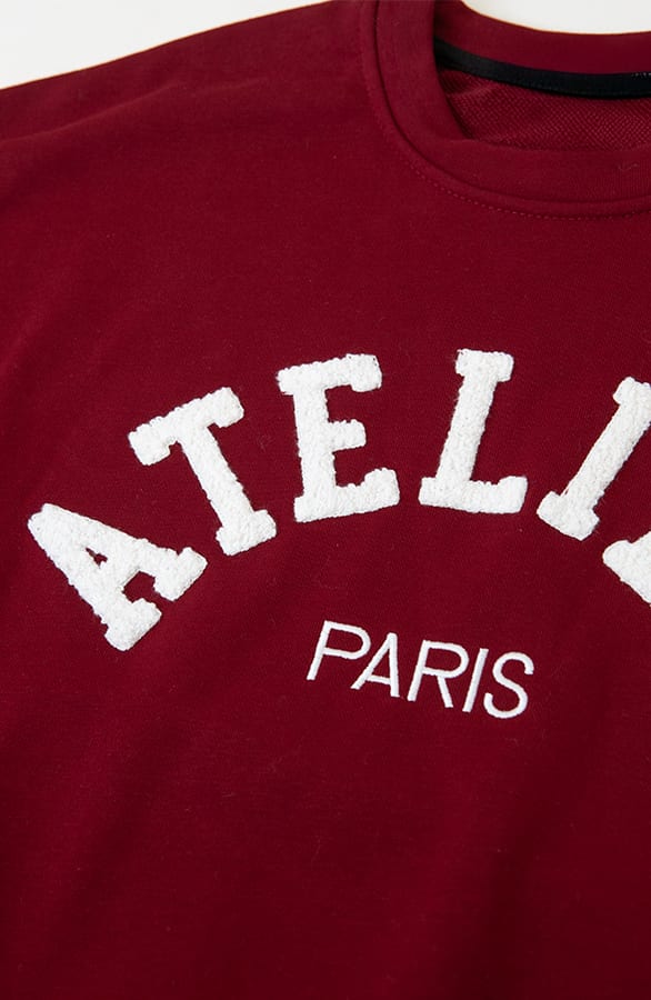 Atelier Paris Trui Burgundy – truien — foto 4