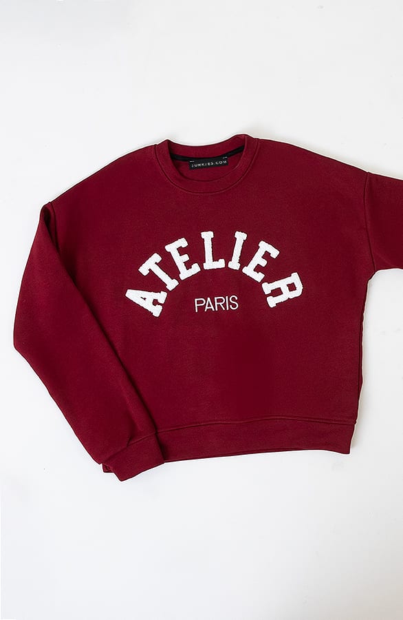 Atelier Paris Trui Burgundy – truien — foto 3