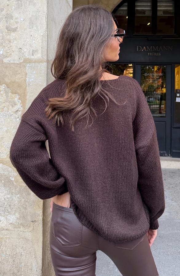 Comfy Button Cardigan Choco – vesten — foto 4