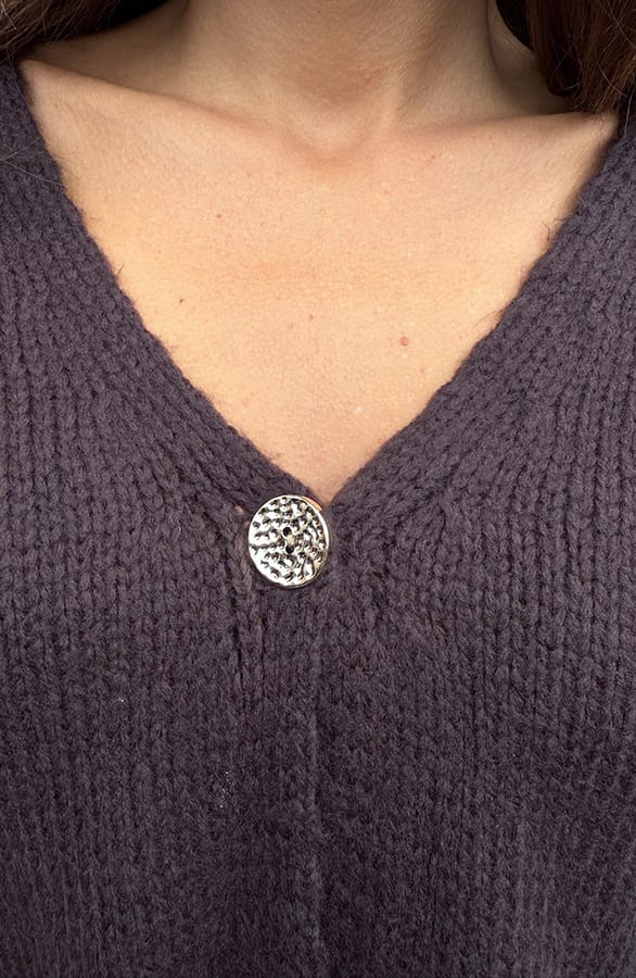 Comfy Button Cardigan Choco – vesten — foto 5