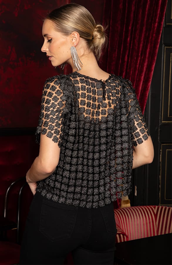 Delicate See-Through Top Zwart – shirts & tops — foto 6