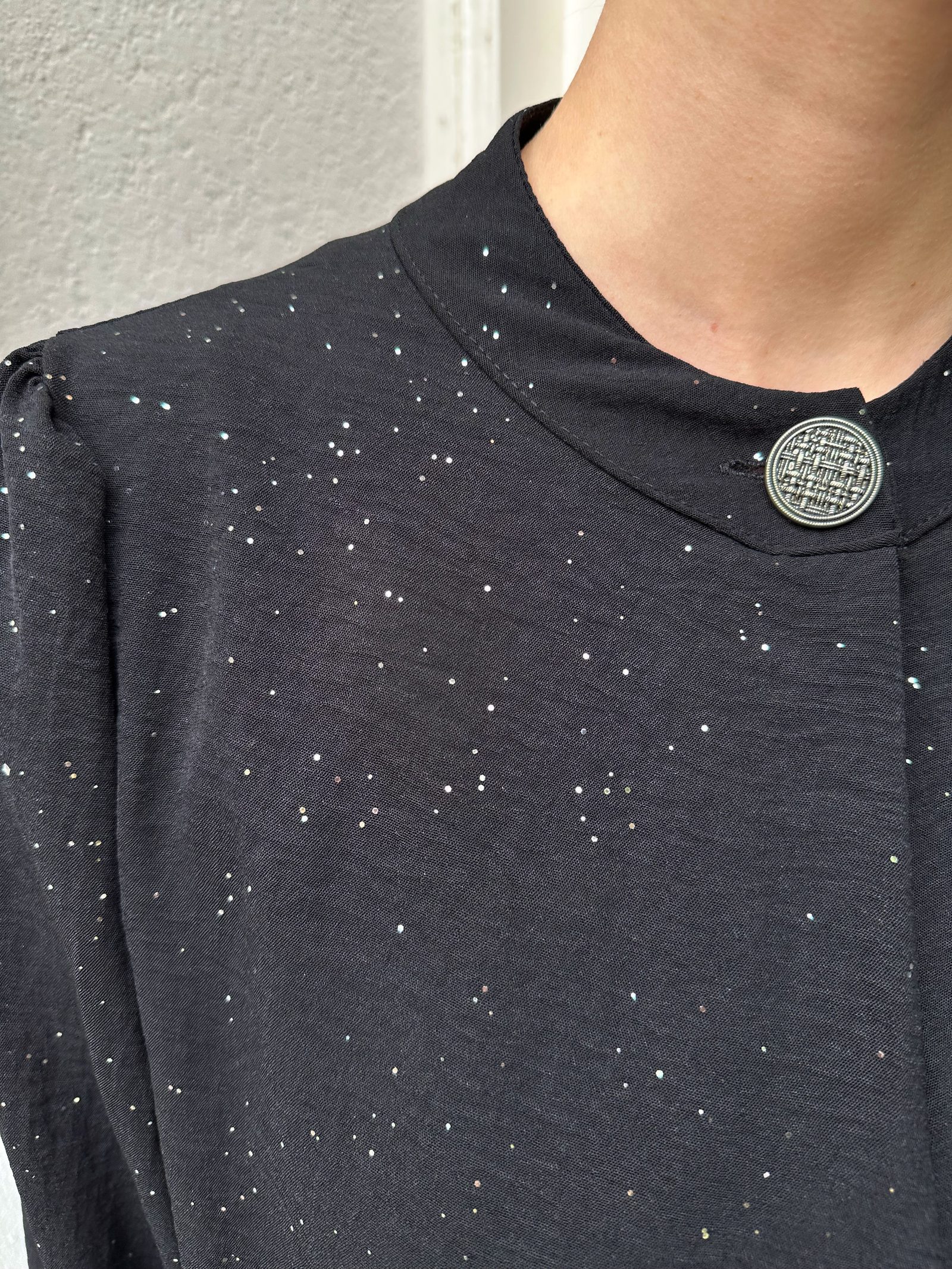 Detailed Button Blouse Glitter – kleding — foto 5
