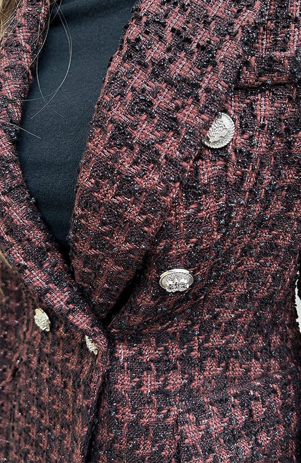 Elegant Boucle Blazer Taylor Choco – vesten — foto 4