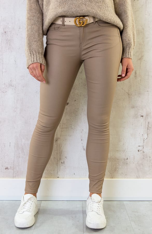 Elle Coating Jeans Taupe – broeken — foto 2