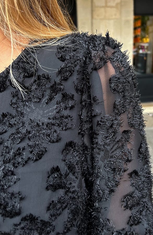 Franje Pofmouwen Top Zwart – shirts & tops — foto 6