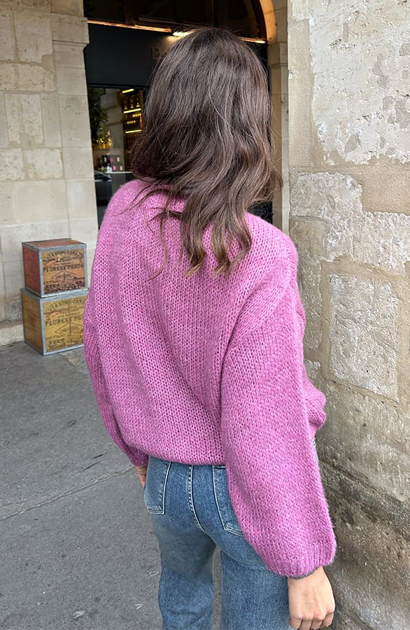 Gebreide Atelier Sweater Mauve – truien — foto 3