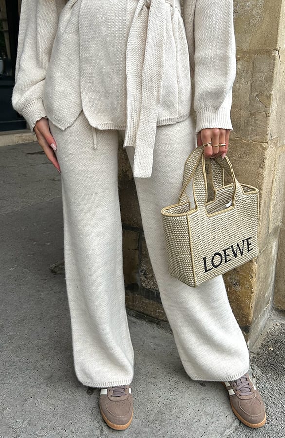 Gebreide Lounge Broek Ecru – broeken — foto 4