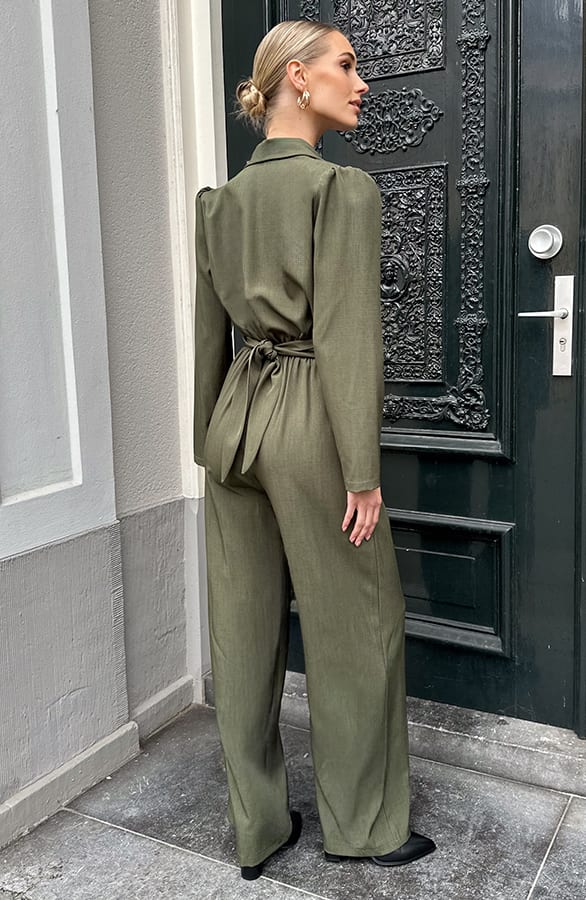 Iconic Structured Jumpsuit Army – alle jurkjes — foto 3