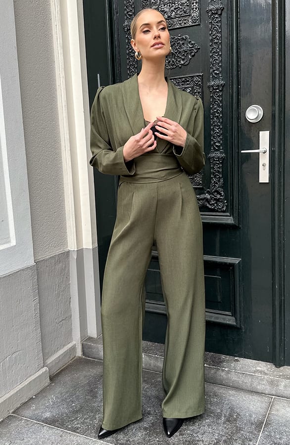 Iconic Structured Jumpsuit Army – alle jurkjes — foto 6