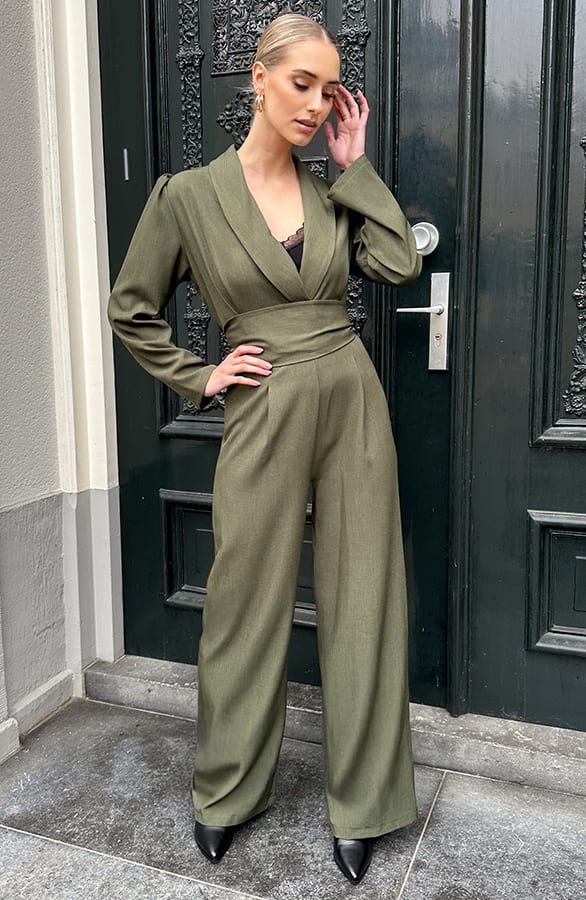 Iconic Structured Jumpsuit Army – alle jurkjes — foto 7