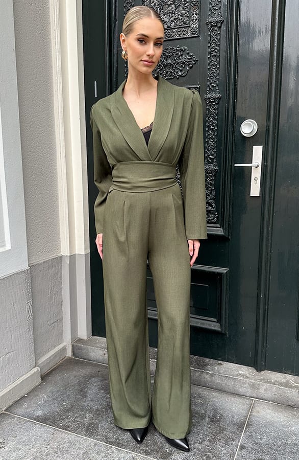Iconic Structured Jumpsuit Army – alle jurkjes — foto 8