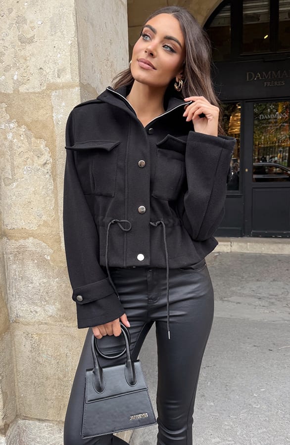Jas met Taillekoord Zwart – shoparchief — foto 7
