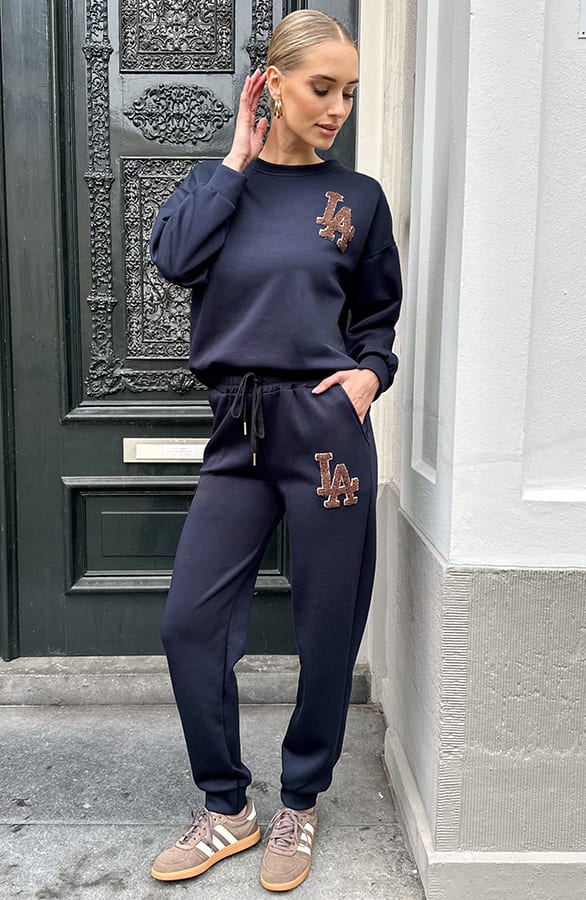 LA Relaxed Sweatpants Navy – shoparchief — foto 6