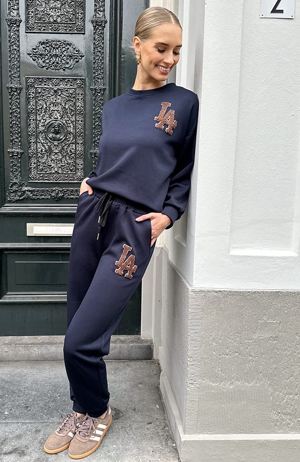 LA Relaxed Sweatpants Navy – shoparchief — foto 7