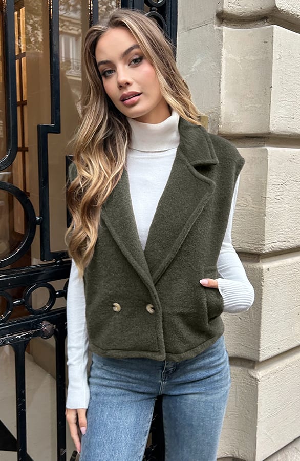 Loose Fit Gilet Army – shoparchief — foto 6
