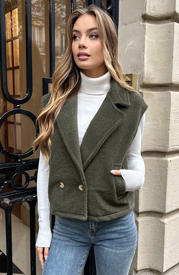 Loose Fit Gilet Army – shoparchief — foto 7