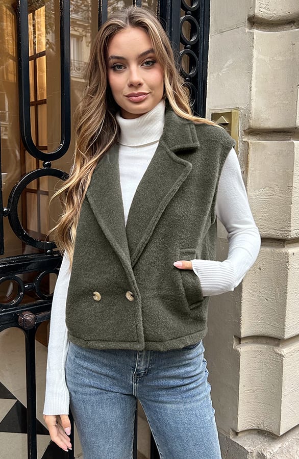 Loose Fit Gilet Army – shoparchief — foto 2