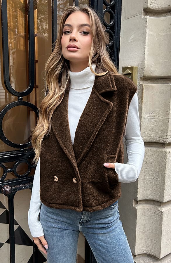 Loose Fit Gilet Choco – vesten — foto 5