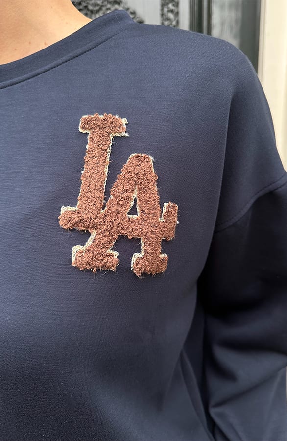 Loose-fit LA Sweater Navy – truien — foto 5