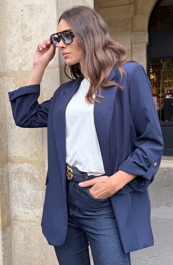 Oversized Blazer Fianna Marine – blazers — foto 6