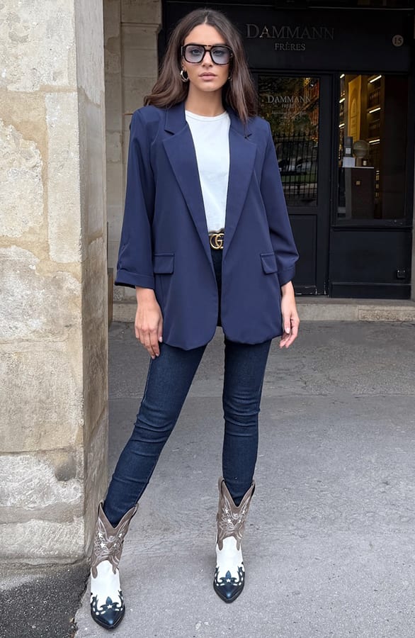 Oversized Blazer Fianna Marine – blazers — foto 7