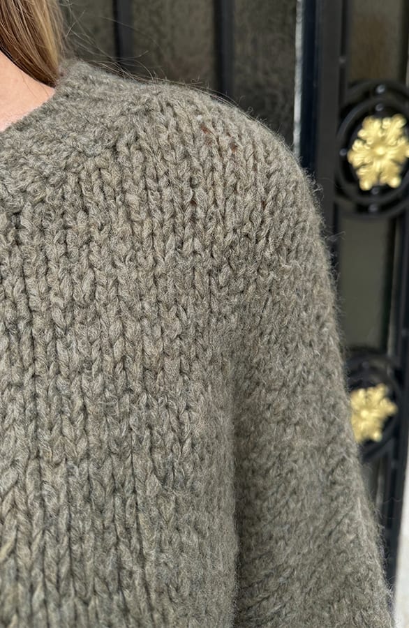 Oversized Knitted Trui Carli Latte – truien — foto 4