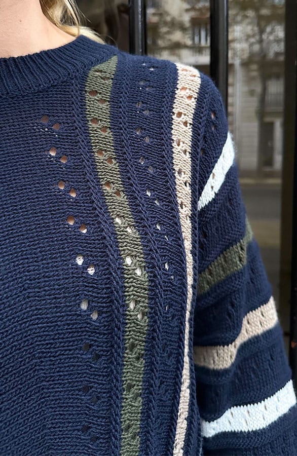 Oversized Striped Knit Sweater – truien — foto 5