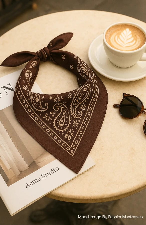 Paisley Icon Bandana Bruin – shoparchief — foto 2