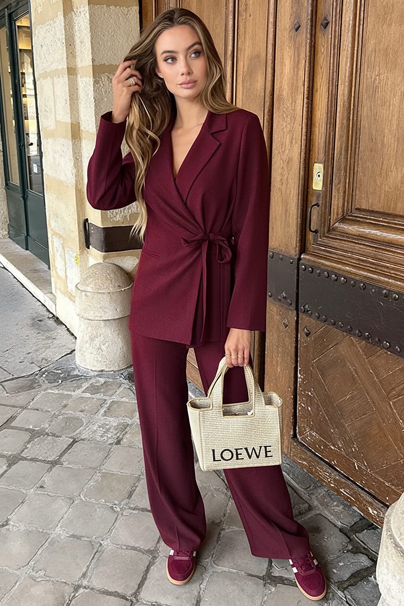 Pantalon Straight Leg Burgundy 2.0 – broeken — foto 5