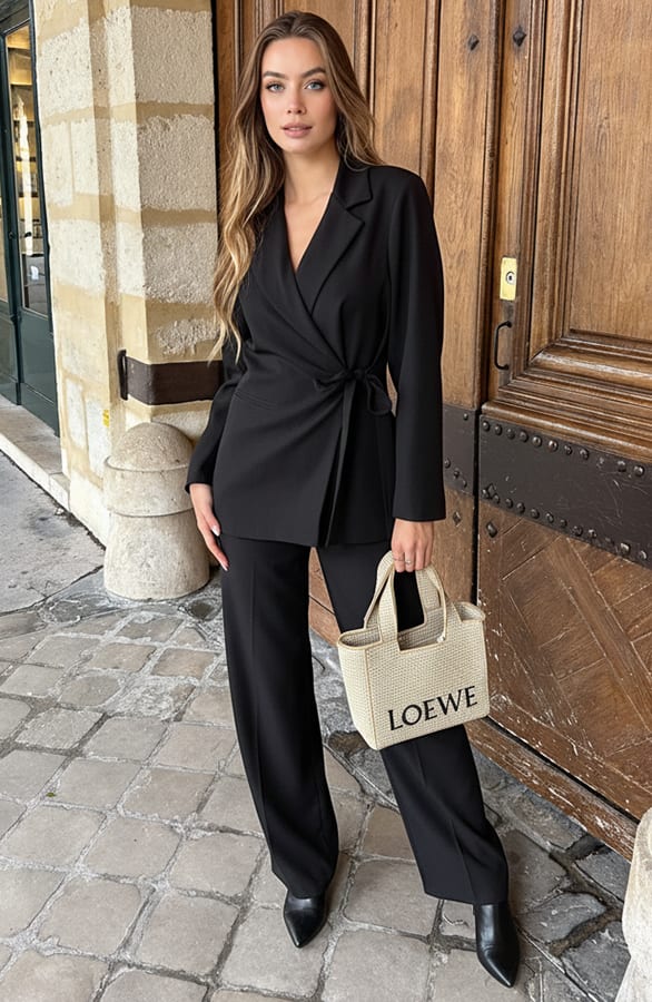 Pantalon Straight Leg Zwart – broeken — foto 4