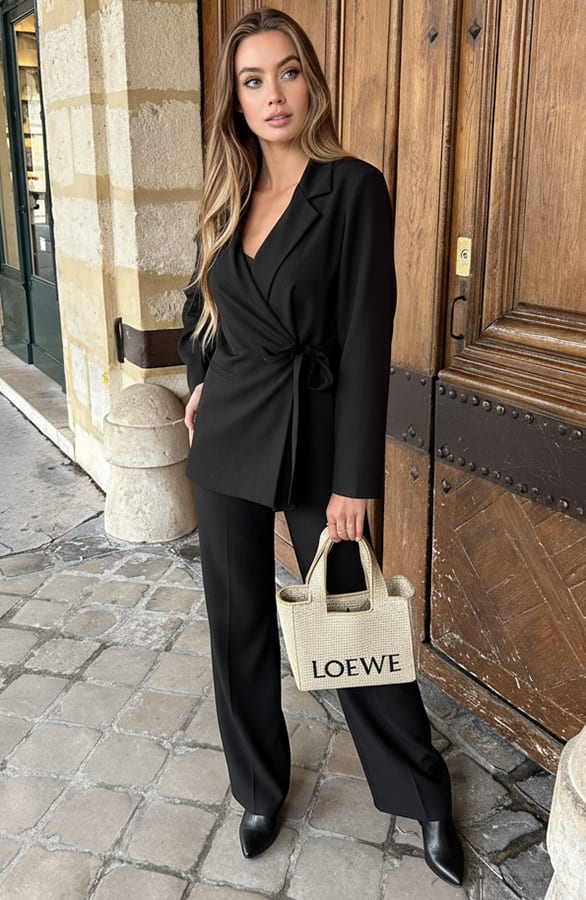 Pantalon Straight Leg Zwart – broeken — foto 2