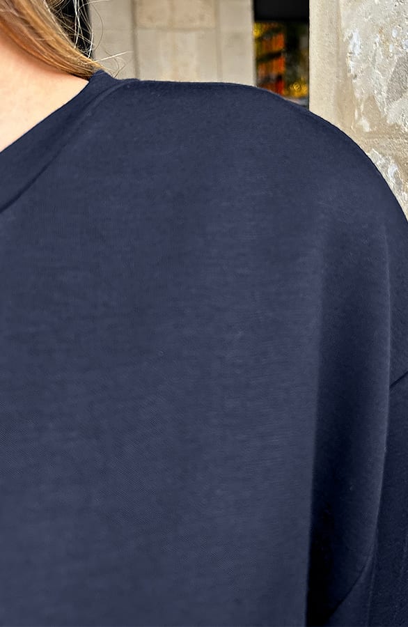 Relaxed Fit Sweaterjurk Navy – alle jurkjes — foto 3