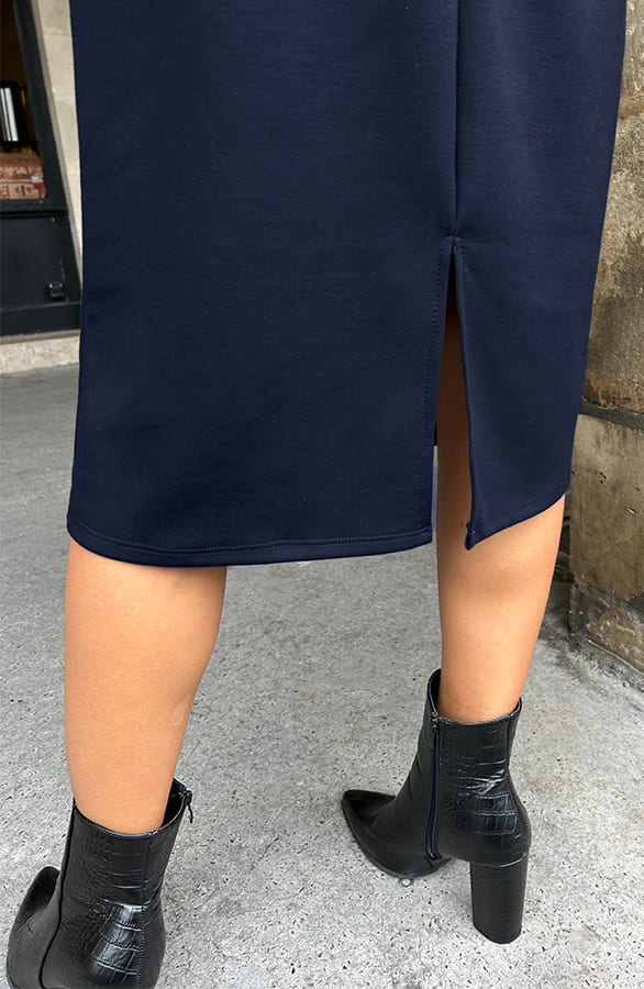 Relaxed Fit Sweaterjurk Navy – alle jurkjes — foto 4
