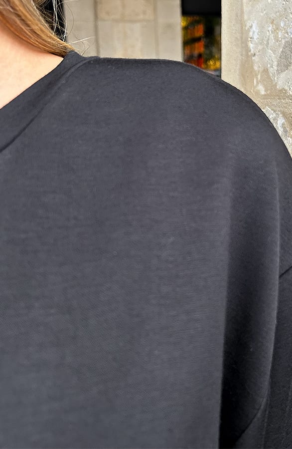 Relaxed Fit Sweaterjurk Zwart – alle jurkjes — foto 4