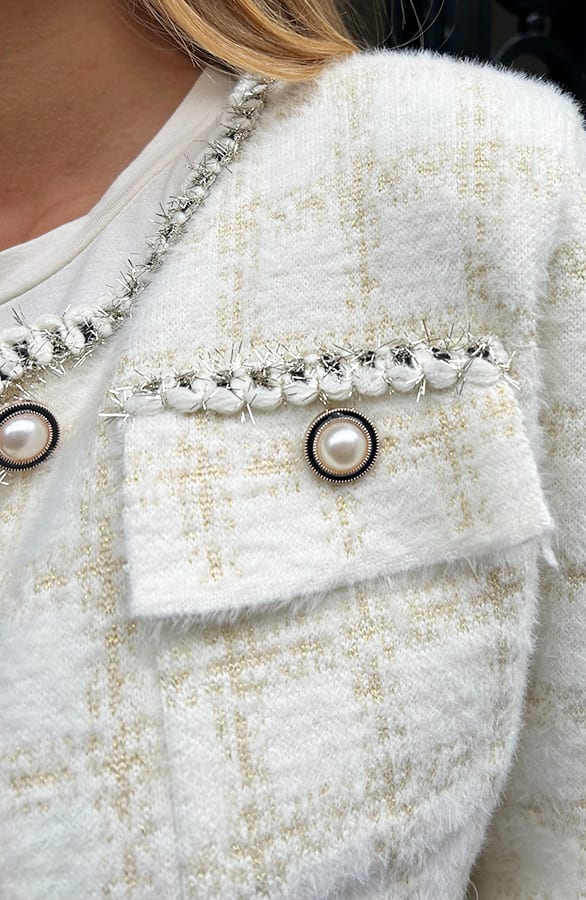 Soft Chique Tweed Jasje Ecru – shoparchief — foto 4